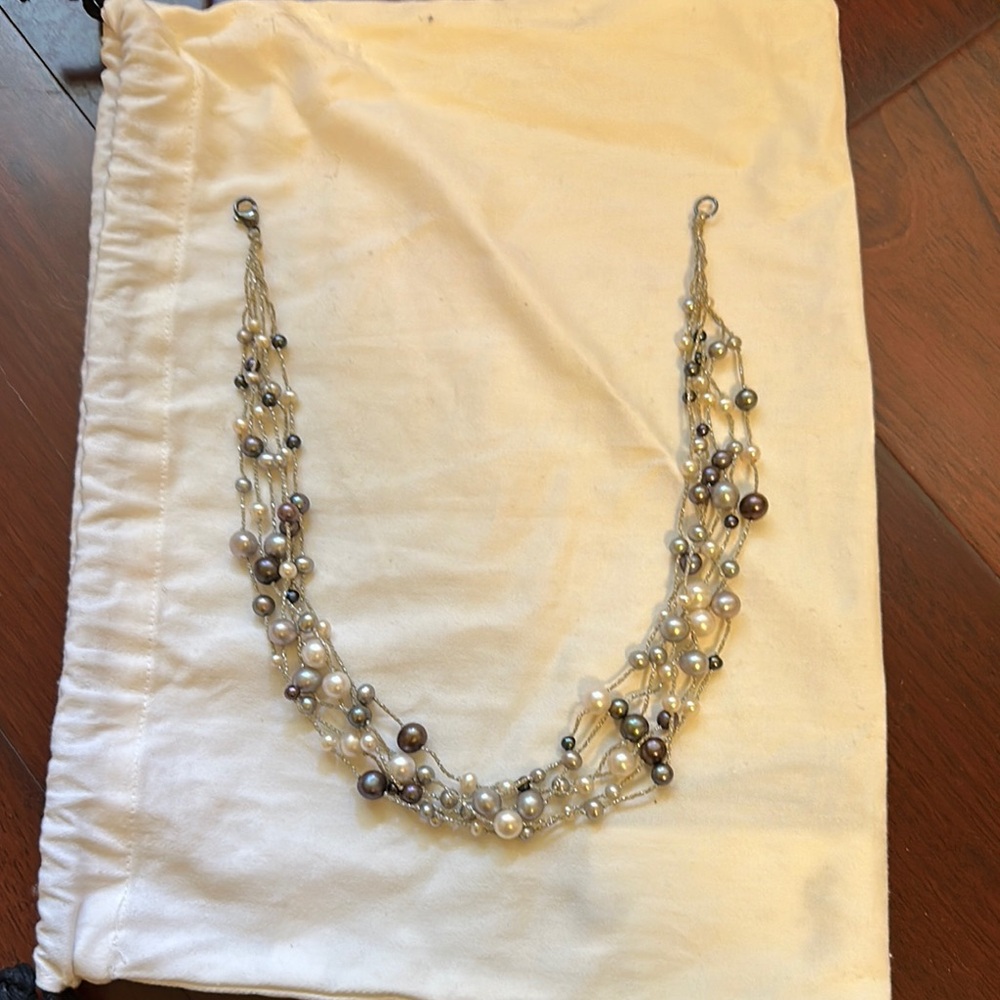 Elegant Multi-Strand Pearl Necklace